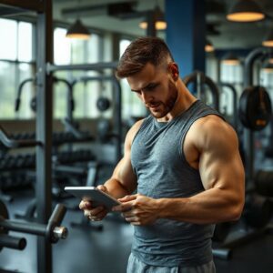 Piano mensile fitness e schede in app